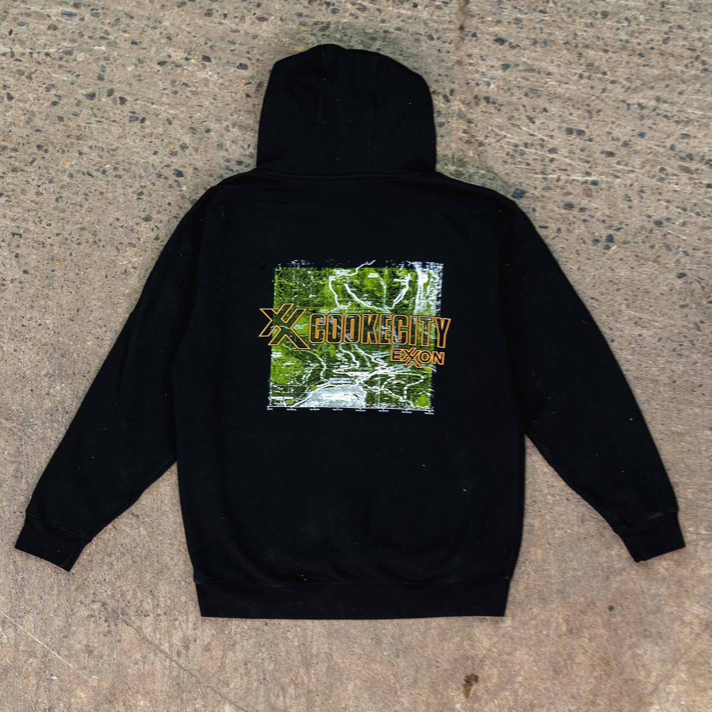 Cooke City Map Hoodie - Black